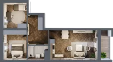 3 pokoje, mieszkanie 59,92 m², parter, oferta nr 2-28, Fromborska, Elbląg, Nad Jarem, ul. Fromborska 2B