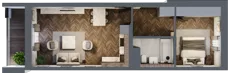 2 pokoje, mieszkanie 46,05 m², parter, oferta nr 3-1, Fromborska, Elbląg, Nad Jarem, ul. Fromborska 2B
