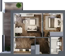 2 pokoje, mieszkanie 44,91 m², parter, oferta nr 3-52, Fromborska, Elbląg, Nad Jarem, ul. Fromborska 2B