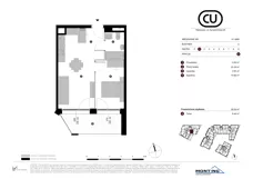 2 pokoje, mieszkanie 39,08 m², piętro 1, oferta nr A.1.M06, Cynamonowa Ursynów, Warszawa, Ursynów, Ursynów Centrum, ul. Cynamonowa 23