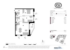 3 pokoje, mieszkanie 68,55 m², piętro 2, oferta nr A.2.M07, Cynamonowa Ursynów, Warszawa, Ursynów, Ursynów Centrum, ul. Cynamonowa 23