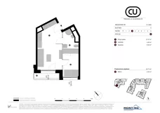 2 pokoje, mieszkanie 33,71 m², piętro 3, oferta nr A.3.M03, Cynamonowa Ursynów, Warszawa, Ursynów, Ursynów Centrum, ul. Cynamonowa 23