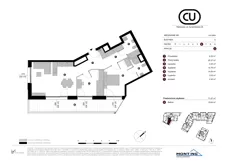 3 pokoje, mieszkanie 71,67 m², piętro 6, oferta nr A.6.M04, Cynamonowa Ursynów, Warszawa, Ursynów, Ursynów Centrum, ul. Cynamonowa 23