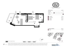 2 pokoje, mieszkanie 48,46 m², piętro 2, oferta nr B.2.M05, Cynamonowa Ursynów, Warszawa, Ursynów, Ursynów Centrum, ul. Cynamonowa 23
