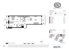 3 pokoje, mieszkanie 73,24 m², piętro 2, oferta nr B.2.M08, Cynamonowa Ursynów, Warszawa, Ursynów, Ursynów Centrum, ul. Cynamonowa 23