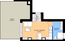 1 pokój, apartament inwestycyjny 25,83 m², piętro 3, oferta nr 3.L6, Goose Bay, Gąski, ul. Nadbrzeżna 76
