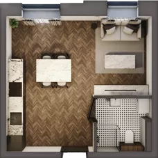 1 pokój, mieszkanie 26,78 m², piętro 2, oferta nr 2_13, Zielony Horyzont Apartamenty, Łódź, Widzew, Stoki, ul. Jędrowizna