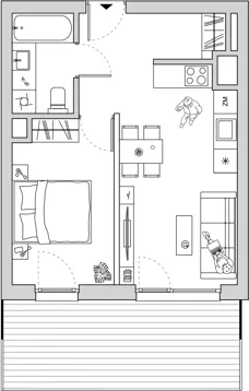 2 pokoje, apartament 36,85 m², piętro 6, oferta nr A/CO-M35, Cosmo, Chorzów, Centrum, Klimzowiec, ul. Astrów 10