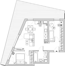 3 pokoje, apartament 56,13 m², piętro 2, oferta nr A/CO-M7, Cosmo, Chorzów, Centrum, Klimzowiec, ul. Astrów 10