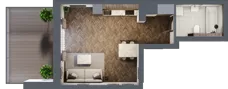 1 pokój, mieszkanie 32,80 m², piętro 1, oferta nr A09, Novy Mateczny, Kraków, Podgórze, ul. Łagiewnicka 33a