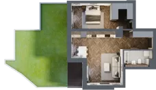 2 pokoje, mieszkanie 50,98 m², parter, oferta nr A02, Novy Mateczny, Kraków, Podgórze, ul. Łagiewnicka 33a