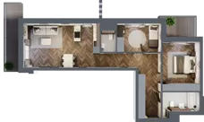 3 pokoje, mieszkanie 72,99 m², piętro 2, oferta nr A29, Novy Mateczny, Kraków, Podgórze, ul. Łagiewnicka 33a
