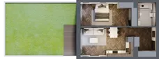 2 pokoje, mieszkanie 46,60 m², parter, oferta nr B07, Novy Mateczny, Kraków, Podgórze, ul. Łagiewnicka 33a