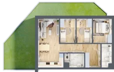 4 pokoje, mieszkanie 71,12 m², parter, oferta nr B2.0.01, Zakamarki, Marki, Aleja Marszałka Józefa Piłsudskiego 102