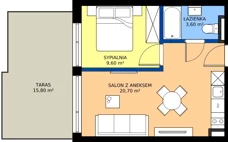2 pokoje, apartament inwestycyjny 33,90 m², parter, oferta nr 002, Vacation Club Resort - apartamenty wakacyjne, Dźwirzyno, ul. Wczasowa 8
