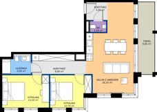 3 pokoje, apartament inwestycyjny 71,40 m², piętro 2, oferta nr G.202, Baltic Park Fort, Świnoujście, ul. Uzdrowiskowa