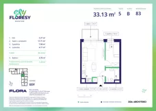 2 pokoje, apartament 33,13 m², piętro 5, oferta nr E-83, Esy Floresy, Warszawa, Mokotów, Mokotów, ul. Cybernetyki 7B