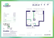 2 pokoje, apartament 35,29 m², piętro 6, oferta nr E-87, Esy Floresy, Warszawa, Mokotów, Mokotów, ul. Cybernetyki 7B
