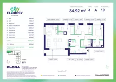 4 pokoje, apartament 84,92 m², piętro 4, oferta nr E-19, Esy Floresy, Warszawa, Mokotów, Mokotów, ul. Cybernetyki 7B