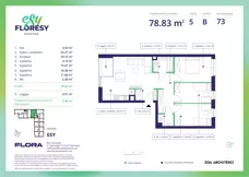 4 pokoje, apartament 78,83 m², piętro 5, oferta nr E-73, Esy Floresy, Warszawa, Mokotów, Mokotów, ul. Cybernetyki 7B