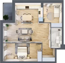 3 pokoje, mieszkanie 66,18 m², parter, oferta nr E02, Nowomiejska, Suwałki, Północ, ul. Nowomiejska