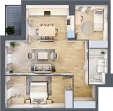 3 pokoje, mieszkanie 65,87 m², piętro 2, oferta nr E22, Nowomiejska, Suwałki, Północ, ul. Nowomiejska