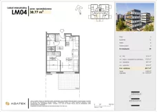 2 pokoje, mieszkanie 38,77 m², parter, oferta nr C4, Osiedle Gwiezdna, Sosnowiec, Zagórze, ul. Gwiezdna 18E