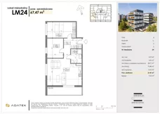 3 pokoje, mieszkanie 67,47 m², piętro 3, oferta nr C24, Osiedle Gwiezdna, Sosnowiec, Zagórze, ul. Gwiezdna 18E