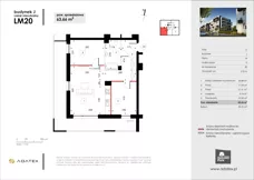 3 pokoje, mieszkanie 63,66 m², piętro 3, oferta nr J20, Osiedle Dębowy Park, Siemianowice Śląskie, Bytków, ul. Oświęcimska 7a