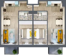 4 pokoje, mieszkanie 76,82 m², piętro 2, oferta nr E.2.3, Osiedle Nowa Dąbrowa, Dąbrowa Górnicza, Gołonóg, ul. Graniczna 14