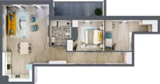 3 pokoje, mieszkanie 70,70 m², piętro 4, oferta nr B26, Osiedle Kaskada, Zabrze, Osiedle Tadeusza Kotarbińskiego, ul. Mieczysława Niedziałkowskiego 56