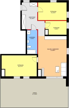 4 pokoje, mieszkanie 96,49 m², piętro 8, oferta nr B49, Osiedle Gwiezdna, Sosnowiec, Zagórze, ul. Gwiezdna 18E