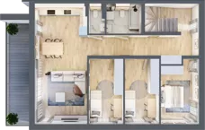 5 pokoi, mieszkanie 141,31 m², piętro 1, oferta nr 6/2, Eko Wawer, Warszawa, Wawer, Zerzeń, ul. Chodzieska