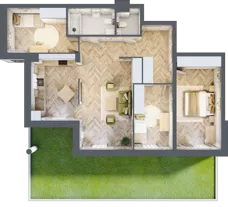 4 pokoje, apartament 84,87 m², parter, oferta nr M25, Apartamenty Przystań, Olecko, ul. Kościuszki
