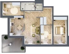 4 pokoje, apartament 84,52 m², piętro 2, oferta nr M37, Apartamenty Przystań, Olecko, ul. Kościuszki