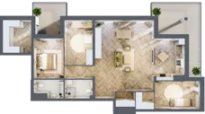 4 pokoje, apartament 114,97 m², piętro 3, oferta nr M17, Apartamenty Przystań, Olecko, ul. Kościuszki