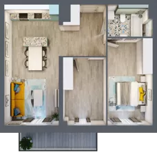 2 pokoje, mieszkanie 64,64 m², piętro 3, oferta nr A.20, Och!Widzew, Łódź, Widzew, ul. Przybyszewskiego 292-300