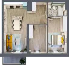 2 pokoje, mieszkanie 64,50 m², piętro 4, oferta nr A.26, Och!Widzew, Łódź, Widzew, ul. Przybyszewskiego 292-300