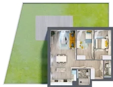 3 pokoje, mieszkanie 70,04 m², piętro 1, oferta nr A.9, Och!Widzew, Łódź, Widzew, ul. Przybyszewskiego 292-300