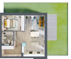 2 pokoje, mieszkanie 51,56 m², parter, oferta nr A.5, Och!Widzew, Łódź, Widzew, ul. Przybyszewskiego 292-300