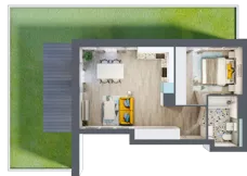 2 pokoje, mieszkanie 45,45 m², piętro 1, oferta nr A.6, Och!Widzew, Łódź, Widzew, ul. Przybyszewskiego 292-300