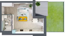 1 pokój, mieszkanie 34,16 m², parter, oferta nr B.1, Och!Widzew, Łódź, Widzew, ul. Przybyszewskiego 292-300