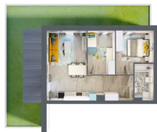 3 pokoje, mieszkanie 54,28 m², piętro 1, oferta nr B.9, Och!Widzew, Łódź, Widzew, ul. Przybyszewskiego 292-300