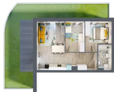 3 pokoje, mieszkanie 54,28 m², piętro 1, oferta nr B.9, Och!Widzew, Łódź, Widzew, ul. Przybyszewskiego 292-300