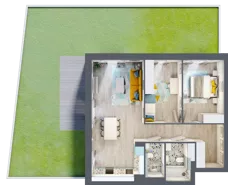 3 pokoje, mieszkanie 70,46 m², parter, oferta nr D.3, Och!Widzew, Łódź, Widzew, ul. Przybyszewskiego 292-300