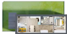 2 pokoje, mieszkanie 40,79 m², parter, oferta nr E.7, Och!Widzew, Łódź, Widzew, ul. Przybyszewskiego 292-300