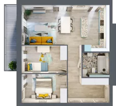 3 pokoje, mieszkanie 67,87 m², piętro 4, oferta nr E.36, Och!Widzew, Łódź, Widzew, ul. Przybyszewskiego 292-300