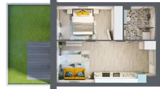 2 pokoje, mieszkanie 36,46 m², parter, oferta nr E.6, Och!Widzew, Łódź, Widzew, ul. Przybyszewskiego 292-300