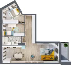 3 pokoje, mieszkanie 72,90 m², piętro 2, oferta nr E/M43, Stara Cegielnia etap II, Mielec, ul. Wojsławska 1