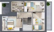 4 pokoje, mieszkanie 80,46 m², piętro 5, oferta nr F/M38, Stara Cegielnia etap II, Mielec, ul. Wojsławska 1